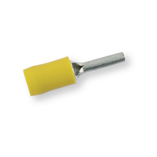 Cosses mâles cylindriques pré-isolées 3521 jaune, diamètre 2,5, 4-6 mm²